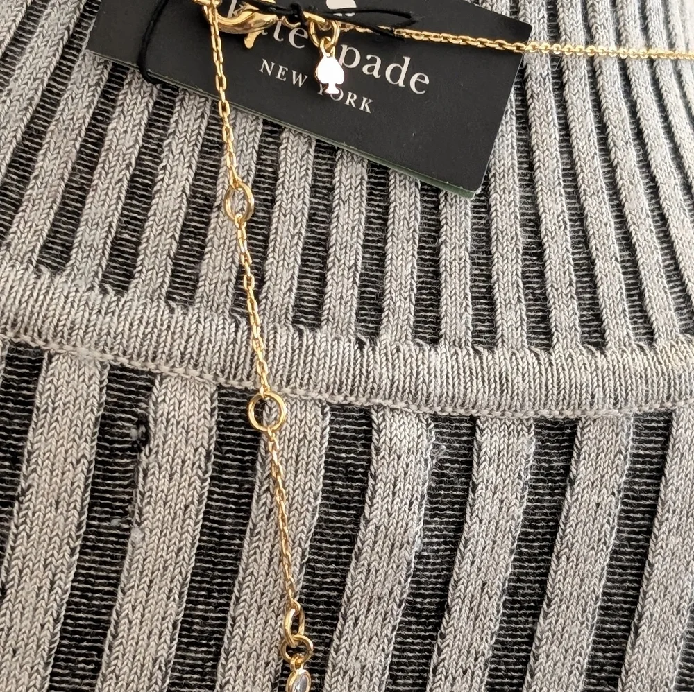NWT Kate Spade ♠️ Queen Of The Court Tennis Racket Necklace